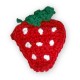 Woven Strawberry 35x45mm