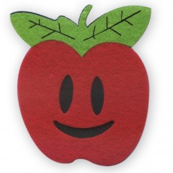 Pomme en Feutre 76 x 88 mm