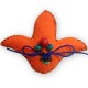 Felt Pendant Decorated Leaf 60x45mm