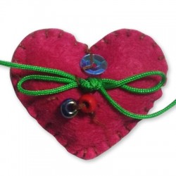 Pendentif cœur en Feutre 40 mm