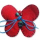 Felt Pendant Butterfly 30x35mm