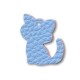 Gatto di Cuoio Sintetico 32x36mm