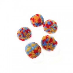 PomPon de Poliester/Lana Multi ~20mm