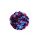 Pompon en Polyester/Laine Multi ~40mm