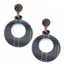 Bouton rond en Tissu 15 mm