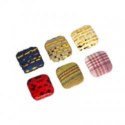 Fabric Button Square 15mm