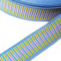 Cinta Sintética Grosgrain con Rayas 20mm