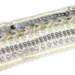 Tresse Synthétique avec des paillettes 40mm (~1m/paquet)