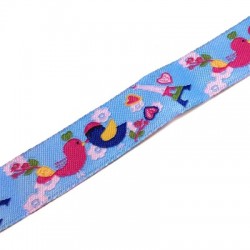 Polyester Ribbon with Birds 16mm (~3yards/pack)