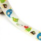 Polyester Ribbon with birds 25mm (~10yards/pack)
