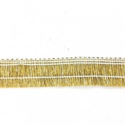 Metallic Thread Ribbon Fringe 25mm (~5 yards/pack)