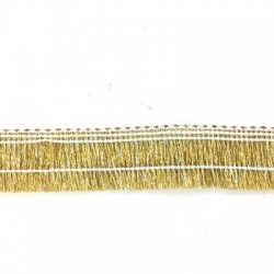 Metallic Thread Ribbon Fringe 25mm (~5 yards/pack)