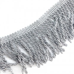 Metallic Thread Ribbon Fringe 65mm (~3 yards/pack)