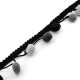 Nastro Sintetico con Pompon 25mm (~2yard/conf)