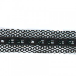 Lacet Synthétique avec Perles 20mm  (~1,8m./paquet)