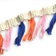 Synthetic Ribbon With Mini Tassels ~40mm (5yards/pack)