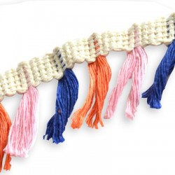 Cinta de Poliester con Borlas ~40mm (~5 yard/paq.)
