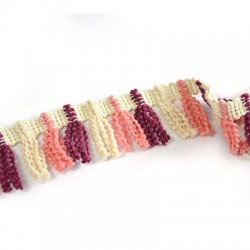 Cinta de Poliester con Borlas ~50mm (~5 yard/paq.)