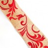 Beige/Rojo Oscuro