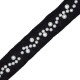 Polyester Ribbon with Pearls 40mm (~2yards/pack)