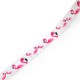 Ruban Gros-Grain avec Flamant rose 15 mm (~10 Yards/Paquet)