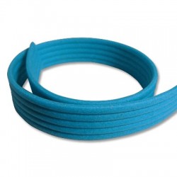 Velvet Coated Flat Rubber Cord 20x3.3mm