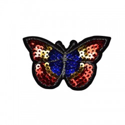 Fabric Hot Fix Butterfly ~80x50mm