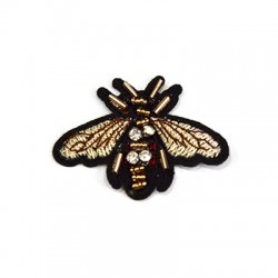 Mosca de Tela con Pedrería y Piedras ~40 x 60 mm