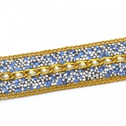 Nastro con Strass e Pietre di Vetro 20 mm (~1 Metro/Confezione)