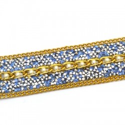 Ribbon w/ Strass & Glass Stones 20mm (~1yard/pack)