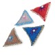 Fabric Talisman Triangular 30mm