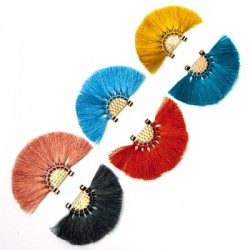 Polyester Tassel Pendant 80x45mm