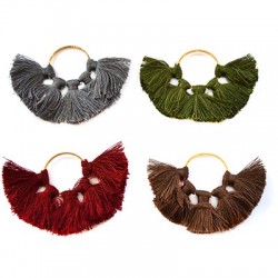 Pendentif à Pompons en Coton 40 mm