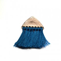 Pendentif à Pompons 35 x 47 mm
