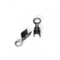 Embouts à serrer en Métal/Laiton 3x10mm (Ø 2mm)