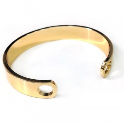 78010163 Braccialeto Aggiustabile in Metallo Ottone Eco 60mm con 2 Fori