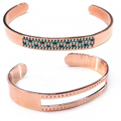Bracelet en Métal/Laiton pour perles type Miyuki 10x58mm