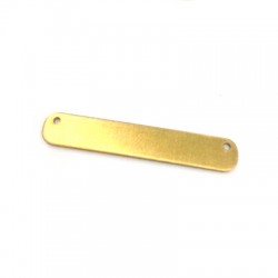 78010202 Plaque/Intercalaire pour collier en Métal/Laiton 35x6 (Ø 1.2mm)