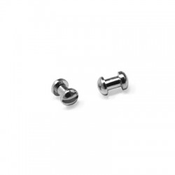 Vis attaches pour cuir en Métal/Laiton 6x4mm
