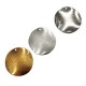 Brass Pendant Wavy Blank 30mm