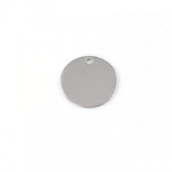 Brass Round Tag Plain 10mm (Ø 1.4mm)