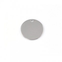 Brass Round Tag Plain 12mm (Ø 1.4mm)