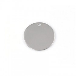 Brass Round Tag Plain 15mm (Ø 1.4mm)