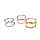 Brass Finger Ring Hexagon 22x13mm