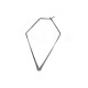 Brass Earring Geometric 34x56mm