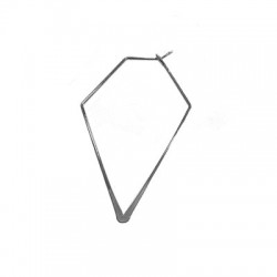 Brass Earring Geometric 34x56mm