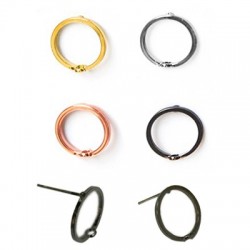 Boucle D'Oreille en Laiton Cercle 14 mm