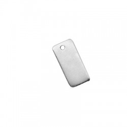 78010467 Étiquette Rectangulaire en Laiton 7 x 15 mm Ø 1.3 mm