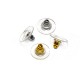 Brass Earring Stopper with Silicone 11mm