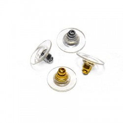 Bouton D'Oreille en Laiton avec Silicone 11 mm